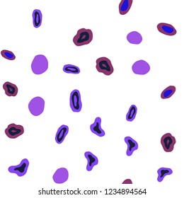 Dark Pink, Blue vector seamless background with bubbles. Glitter abstract illustration with blurred drops of rain. Pattern for design of fabric, wallpapers.