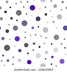 Dark Pink, Blue vector seamless backdrop with dots. Beautiful colored illustration with blurred circles in nature style. Design for textile, fabric, wallpapers.
