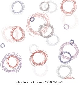 Dark Pink, Blue vector seamless backdrop with dots. Blurred decorative design in abstract style with bubbles. Pattern for design of fabric, wallpapers.