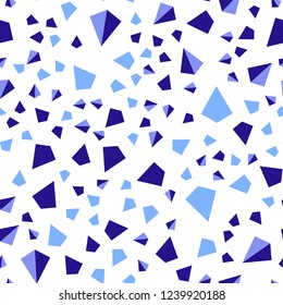 Dark Pink, Blue vector seamless, isometric texture with triangular style. Modern abstract illustration with colorful triangles. Template for business cards, websites.