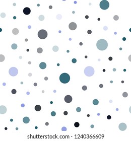 Dark Pink, Blue vector seamless template with circles. Glitter abstract illustration with blurred drops of rain. Trendy design for wallpaper, fabric makers.