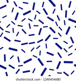 Dark Pink, Blue vector seamless, isometric pattern with sharp lines. Colorful shining illustration with lines on abstract template. Pattern for design of fabric, wallpapers.