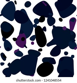 Dark Pink, Blue vector seamless pattern with spheres. Modern abstract illustration with colorful water drops. Texture for window blinds, curtains.