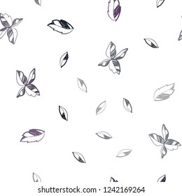 Dark Pink, Blue vector seamless elegant template with leaves. Creative illustration in blurred style with leaves. Pattern for trendy fabric, wallpapers.