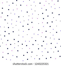 Dark Pink, Blue vector seamless cover with spots. Modern abstract illustration with colorful water drops. Pattern for design of window blinds, curtains.