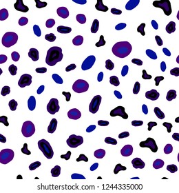 Dark Pink, Blue vector seamless backdrop with dots. Abstract illustration with colored bubbles in nature style. Trendy design for wallpaper, fabric makers.