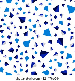 Dark Pink, Blue vector seamless, isometric backdrop with lines, triangles. Illustration with set of colorful triangles. Design for textile, fabric, wallpapers.