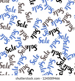 Dark Pink, Blue vector seamless template with 70, 90% selling. Colorful set of  percentage signs in simple style. Design for business ads, commercials.