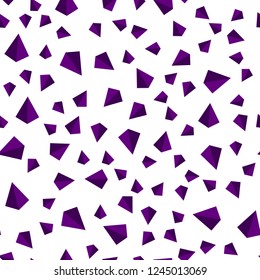 Dark Pink, Blue vector seamless, isometric pattern with polygonal style. Triangles on abstract background with colorful gradient. Texture for window blinds, curtains.