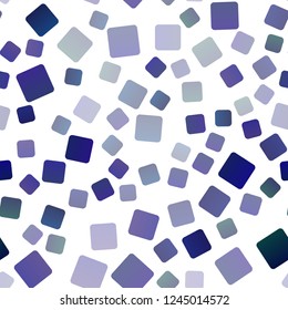 Dark Pink, Blue vector seamless texture in rectangular style. Beautiful illustration with rectangles and squares. The template can be used as a background.