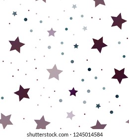 Dark Pink, Blue vector seamless pattern with christmas stars. Modern geometrical abstract illustration with stars. Best design for your ad, poster, banner.