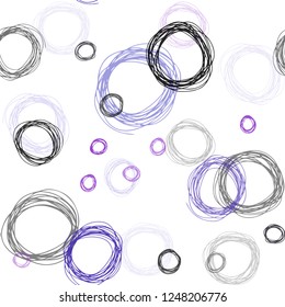 Dark Pink, Blue vector seamless layout with circle shapes. Modern abstract illustration with colorful water drops. Design for wallpaper, fabric makers.
