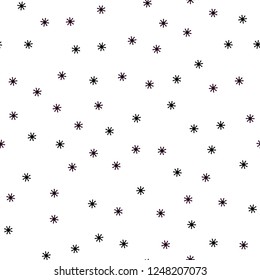 Dark Pink, Blue vector seamless cover with beautiful snowflakes. Colorful snowflakes with gradient on abstract background. Texture for window blinds, curtains.