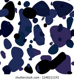 Dark Pink, Blue vector seamless template with circles. Abstract illustration with colored bubbles in nature style. Design for textile, fabric, wallpapers.