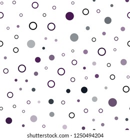 Dark Pink, Blue vector seamless cover with spots. Abstract illustration with colored bubbles in nature style. Pattern for design of fabric, wallpapers.