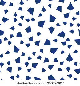 Dark Pink, Blue vector seamless, isometric template with crystals, triangles. Modern abstract illustration with colorful triangles. Texture for window blinds, curtains.