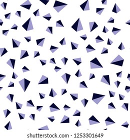 Dark Pink, Blue vector seamless, isometric template with crystals, triangles. Abstract gradient illustration with triangles. Design for textile, fabric, wallpapers.