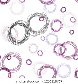 Dark Pink, Blue vector seamless background with bubbles. Modern abstract illustration with colorful water drops. Design for wallpaper, fabric makers.