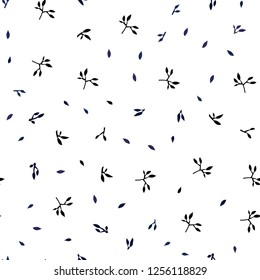 Dark Pink, Blue vector seamless abstract design with leaves. Creative illustration in blurred style with leaves. Design for textile, fabric, wallpapers.