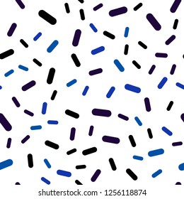 Dark Pink, Blue vector seamless layout with flat lines. Shining colored illustration with sharp stripes. Template for your beautiful backgrounds.