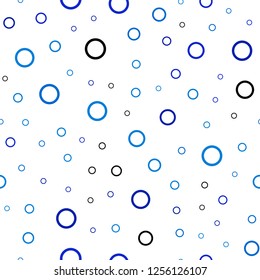 Dark Pink, Blue vector seamless pattern with spheres. Blurred decorative design in abstract style with bubbles. Beautiful design for your business advert.