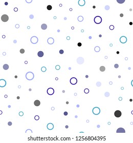 Dark Pink, Blue vector seamless background with bubbles. Abstract illustration with colored bubbles in nature style. Pattern for design of fabric, wallpapers.