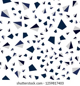 Dark Pink, Blue vector seamless, isometric layout with lines, triangles. Decorative design in abstract style with triangles. Design for wallpaper, fabric makers.