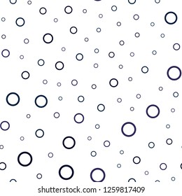 Dark Pink, Blue vector seamless pattern with spheres. Beautiful colored illustration with blurred circles in nature style. Completely new template for your brand book.