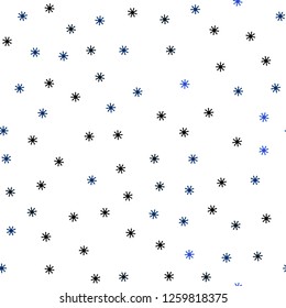 Dark Pink, Blue vector seamless pattern with christmas snowflakes. Glitter abstract illustration with crystals of ice. Pattern for trendy fabric, wallpapers.
