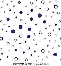 Dark Pink, Blue vector seamless pattern with spheres. Blurred decorative design in abstract style with bubbles. Design for textile, fabric, wallpapers.