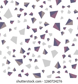 Dark Pink, Blue vector seamless, isometric layout with lines, triangles. Abstract gradient illustration with triangles. Texture for window blinds, curtains.