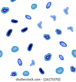 Dark Pink, Blue vector seamless pattern with spheres. Abstract illustration with colored bubbles in nature style. Pattern for trendy fabric, wallpapers.