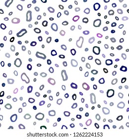 Dark Pink, Blue vector seamless pattern with spheres. Blurred decorative design in abstract style with bubbles. Template for business cards, websites.
