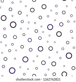 Dark Pink, Blue vector seamless backdrop with dots. Abstract illustration with colored bubbles in nature style. Completely new template for your brand book.