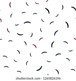 Dark Pink, Blue vector seamless backdrop with bent lines. Modern gradient abstract illustration with bandy lines. A new texture for your  ad, booklets, leaflets.