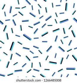 Dark Pink, Blue vector seamless, isometric background with straight lines. Colorful shining illustration with lines on abstract template. Pattern for trendy fabric, wallpapers.