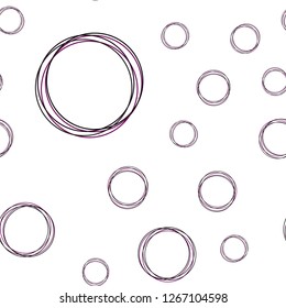 Dark Pink, Blue vector seamless background with bubbles. Beautiful colored illustration with blurred circles in nature style. Template for business cards, websites.