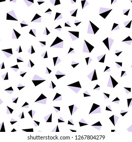 Dark Pink, Blue vector seamless, isometric template with crystals, triangles. Triangles on abstract background with colorful gradient. Design for wallpaper, fabric makers.