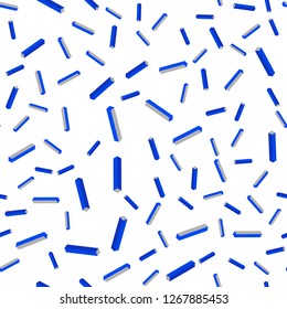 Dark Pink, Blue vector seamless, isometric background with stright stripes. Modern geometrical abstract illustration with Lines. Design for textile, fabric, wallpapers.