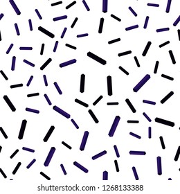 Dark Pink, Blue vector seamless, isometric background with stright stripes. Blurred decorative design in simple style with lines. Design for textile, fabric, wallpapers.