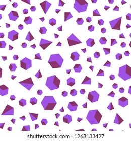 Dark Pink, Blue vector seamless, isometric background with triangles, cubes. Abstract gradient illustration with triangles, cubes. Template for business cards, websites.