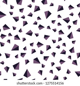 Dark Pink, Blue vector seamless, isometric background with triangles. Triangles on abstract background with colorful gradient. Design for textile, fabric, wallpapers.
