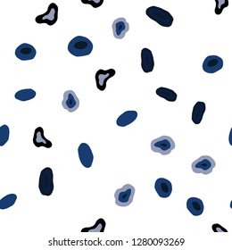 Dark Pink, Blue vector seamless layout with circle shapes. Blurred bubbles on abstract background with colorful gradient. Pattern for design of fabric, wallpapers.