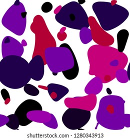 Dark Pink, Blue vector seamless pattern with spheres. Beautiful colored illustration with blurred circles in nature style. Template for business cards, websites.
