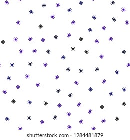 Dark Pink, Blue vector seamless cover with beautiful snowflakes. Colorful decorative design in xmas style with snow. Design for textile, fabric, wallpapers.