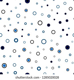 Dark Pink, Blue vector seamless backdrop with dots. Glitter abstract illustration with blurred drops of rain. Pattern for design of fabric, wallpapers.