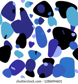 Dark Pink, Blue vector seamless texture with disks. Abstract illustration with colored bubbles in nature style. Design for wallpaper, fabric makers.