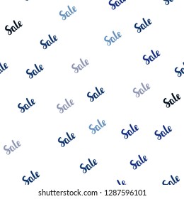 Dark Pink, Blue vector seamless cover with symbols of sales. Colorful set of  percentage signs in simple style. Backdrop for ads, leaflets of Black Friday.