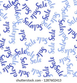 Dark Pink, Blue vector seamless layout with discount of 70, 90%. Abstract illustration with colorful gradient symbols of sales. Backdrop for ads, leaflets of Black Friday.