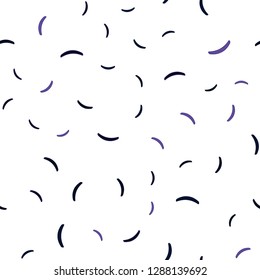 Dark Pink, Blue vector seamless background with curved lines. A sample with colorful lines, shapes. Colorful wave pattern for your design.